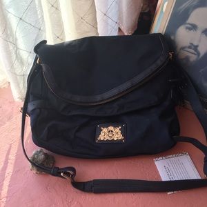 JUICY COUTURE SATCHEL/ SHOULDER BAG IN DARK BLUE